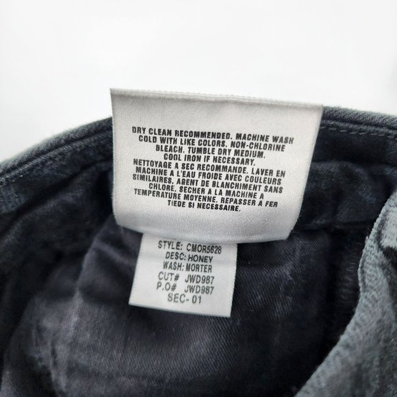 Joes Jeans Skinny 27 Morter Black Honey Rhinestone Pocket Cotton Stretch Denim - Picture 8 of 12